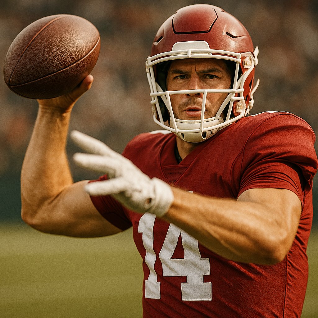 Quarterback Release — Slow Motion Action