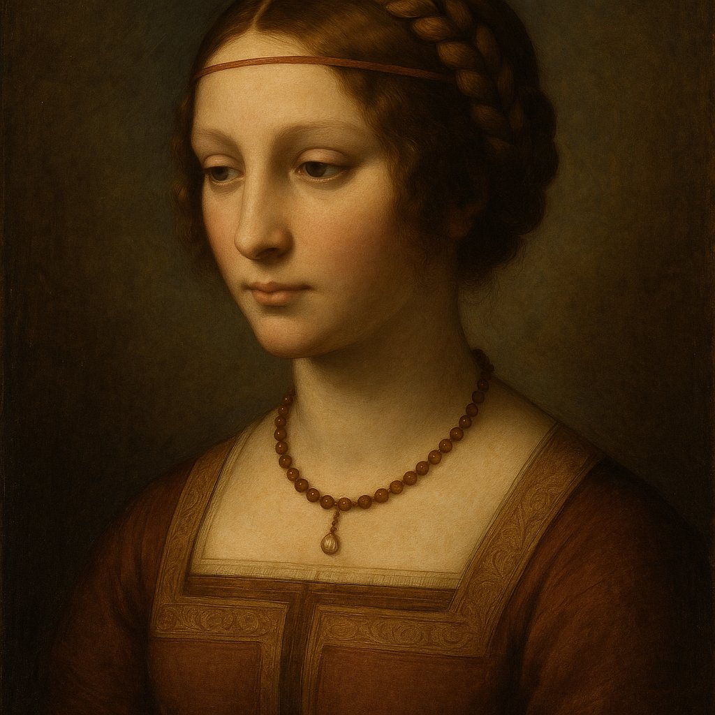 Quiet Contemplation — Renaissance Female Portrait