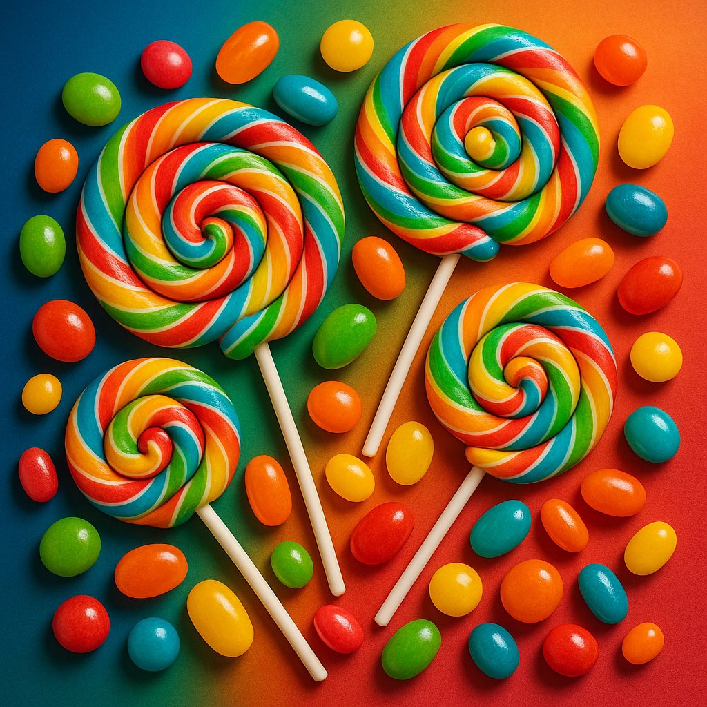 Rainbow Lollipop Swirl