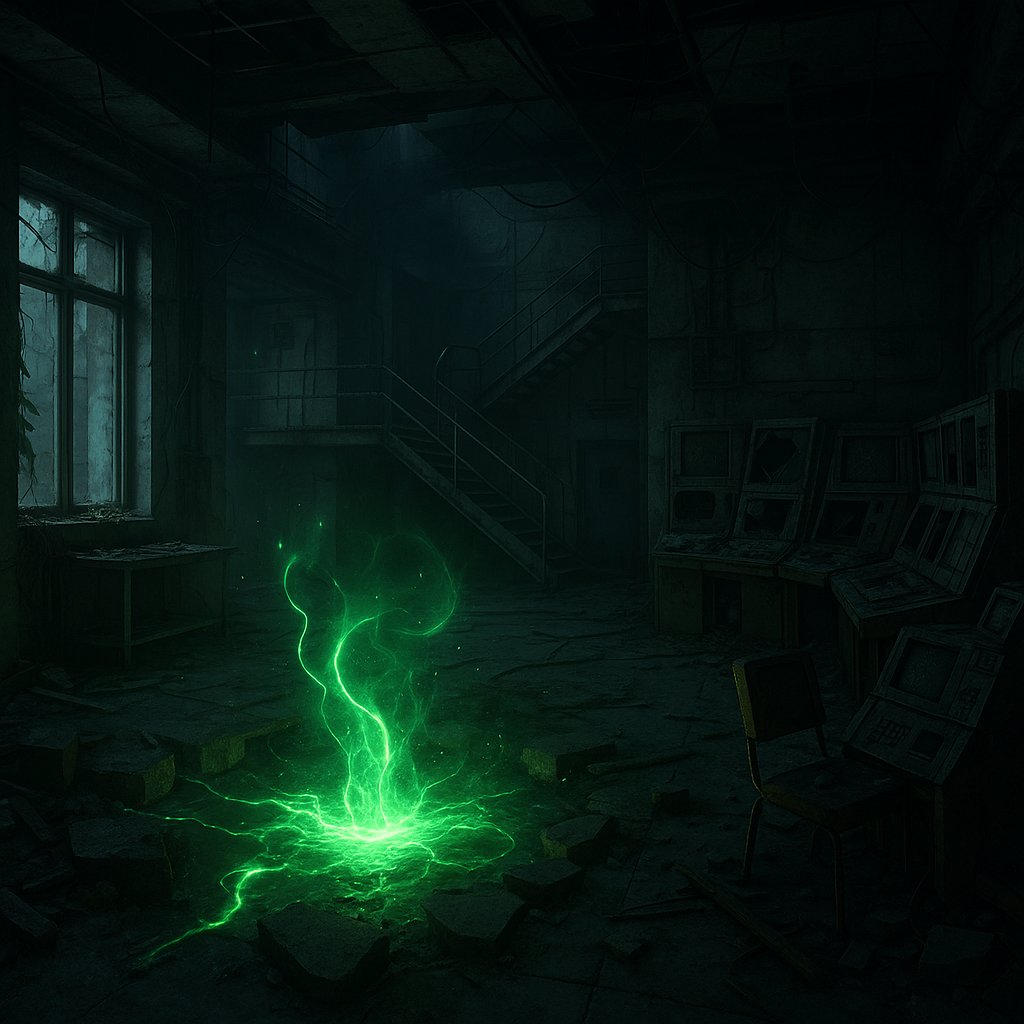 Residual Core — Abandoned Research Atrium