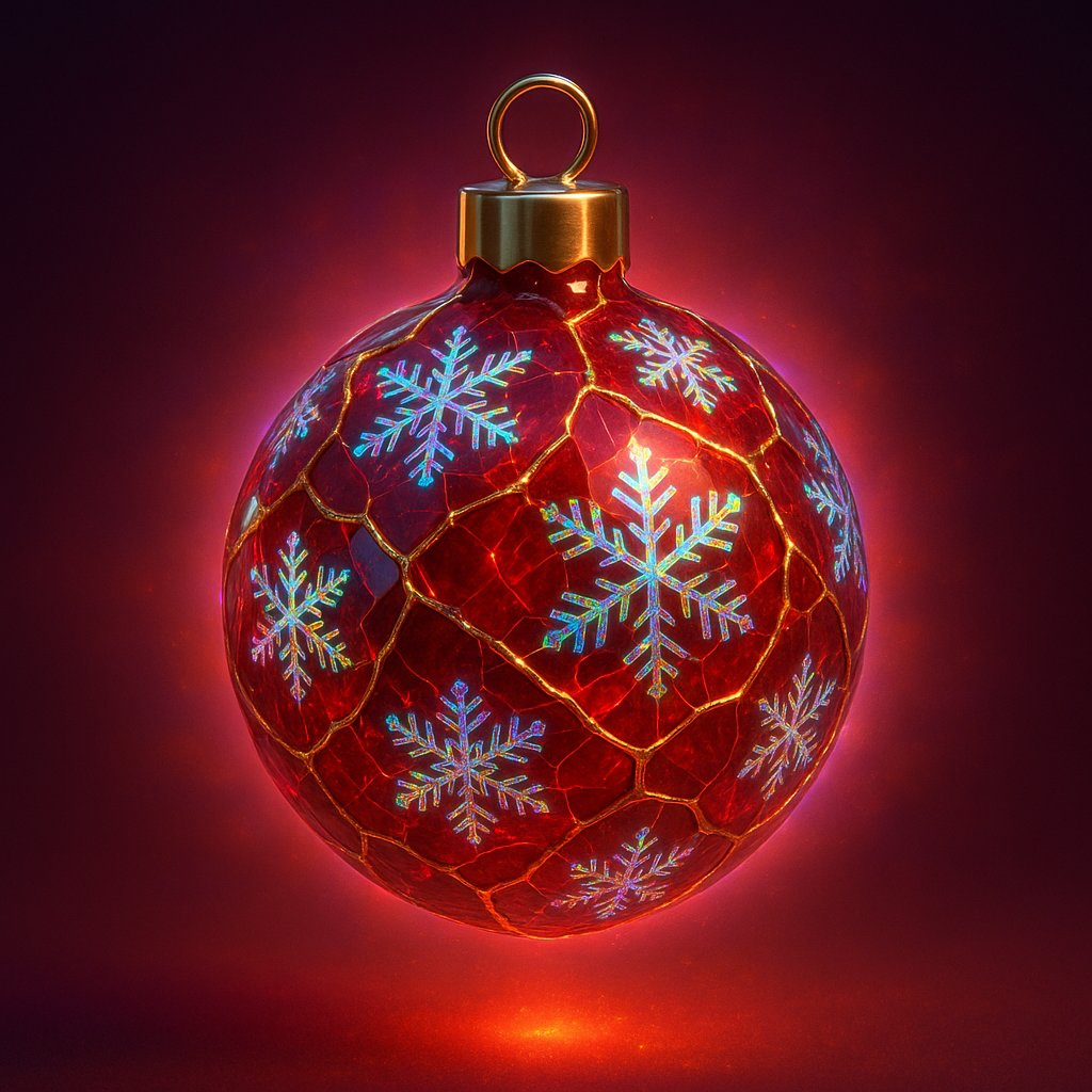 Ruby Aegis — Holo Snowflake Orb (Christmas Edition)