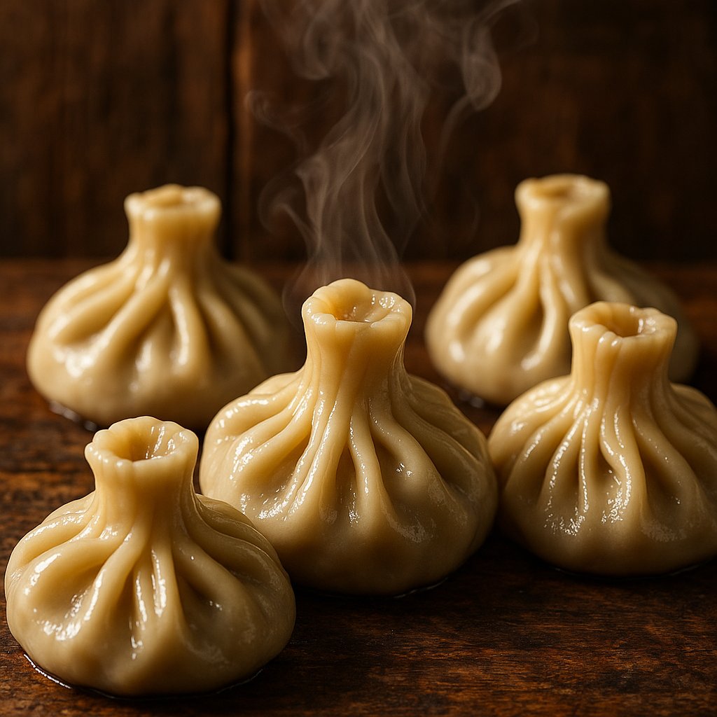Steaming Khinkali — Juicy Georgian Dumplings