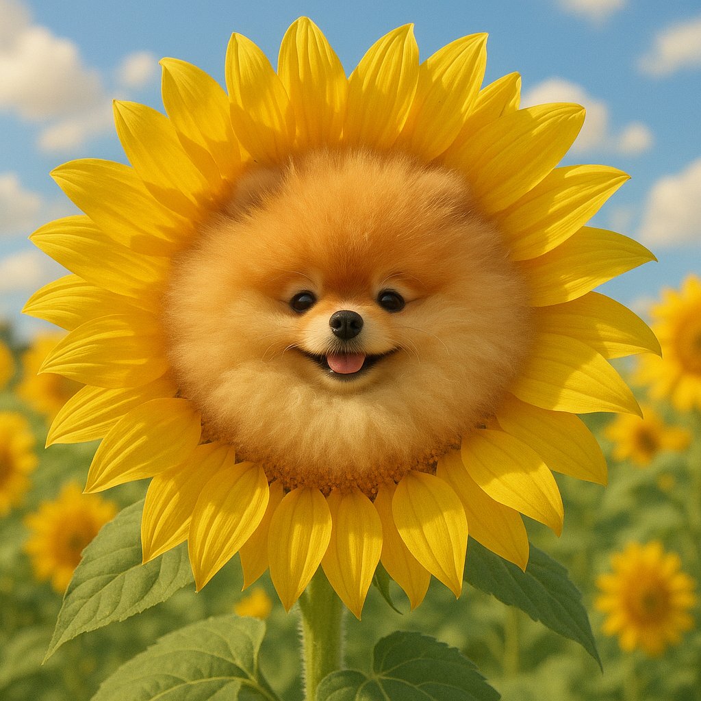 Sunflower Pup