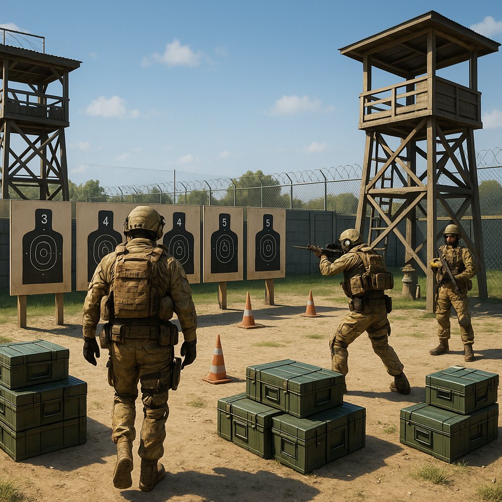 Sunlit Training Range — Tactical Drill