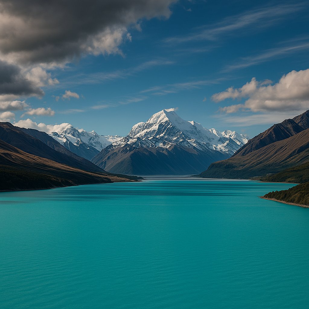 Turquoise Calm — Lake Pukaki with Aoraki / Mount Cook