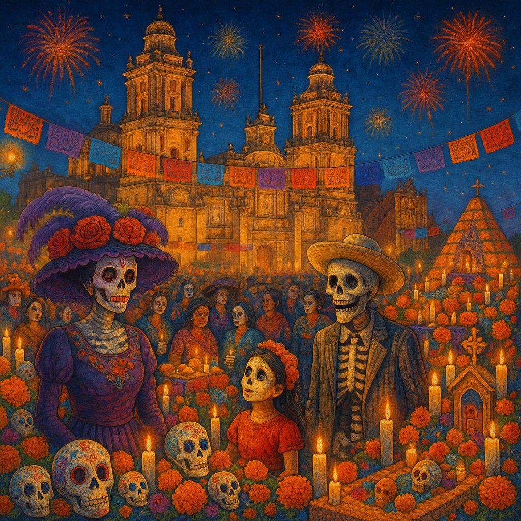 Vibrant Day of the Dead Celebration