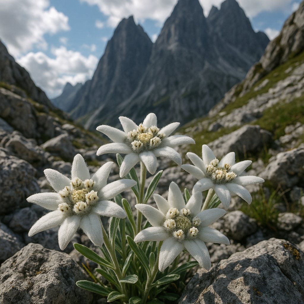 Alpine Edelweiss in Focus