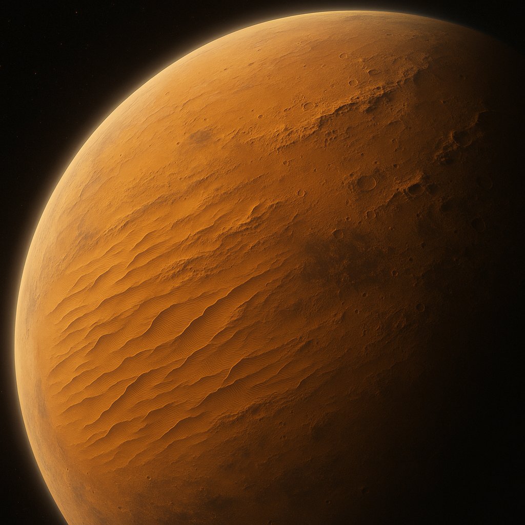 Amber Dune Seas of a Desert World