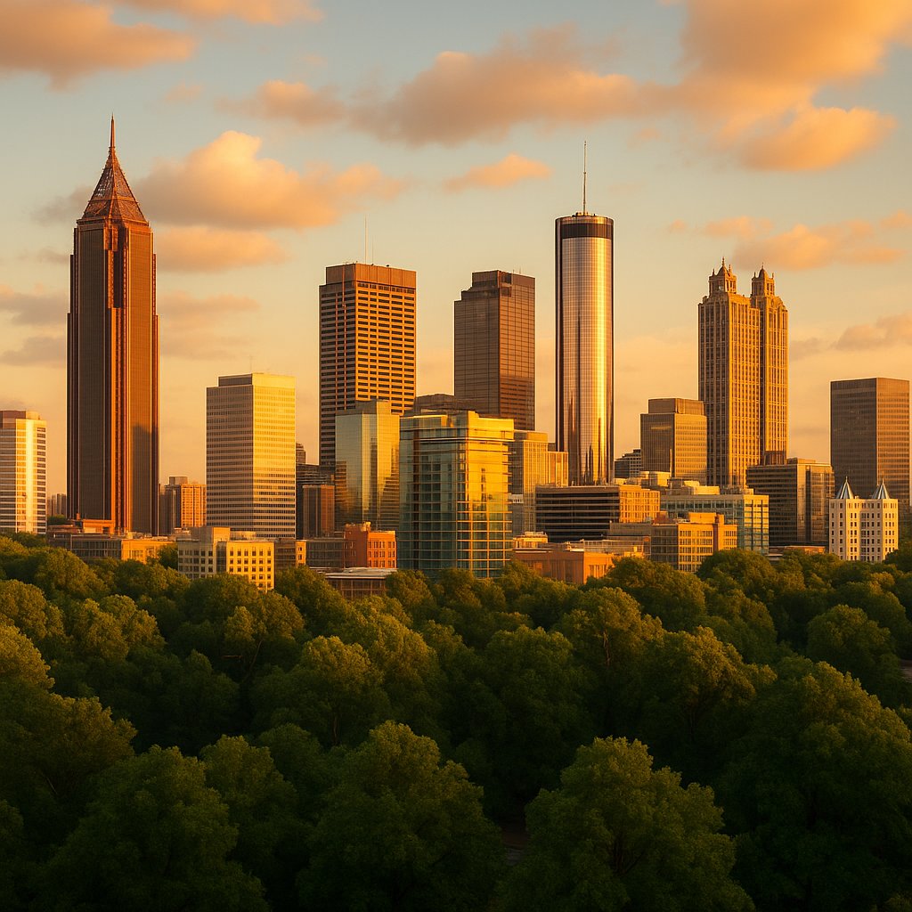Atlanta Skyline at Golden Hour