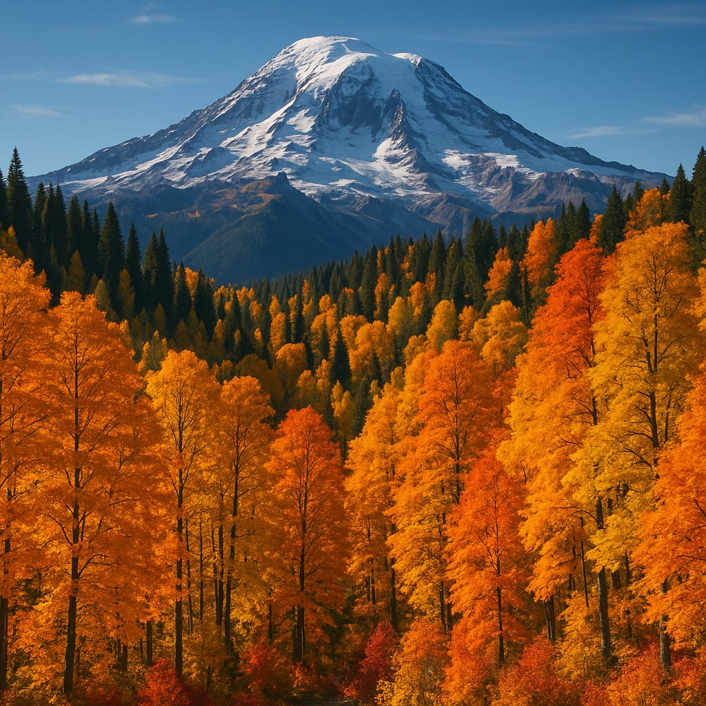 Autumn Glow at Mount Rainier