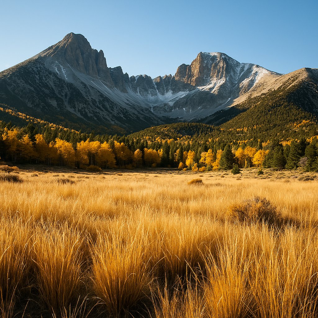 Autumn Meadow Below Great Basin Peaks