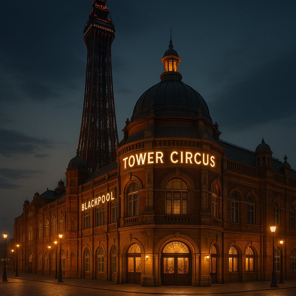 Blackpool Tower Circus at Dusk