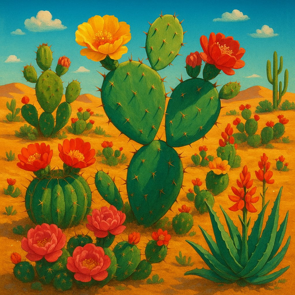 Blooming Desert: Indian Cacti & Succulents