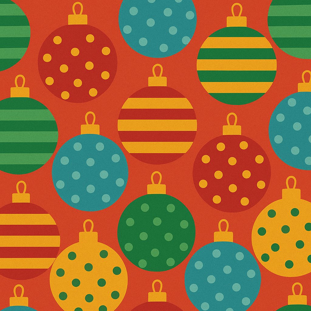 Bold Ornament Pattern — Stripes & Dots