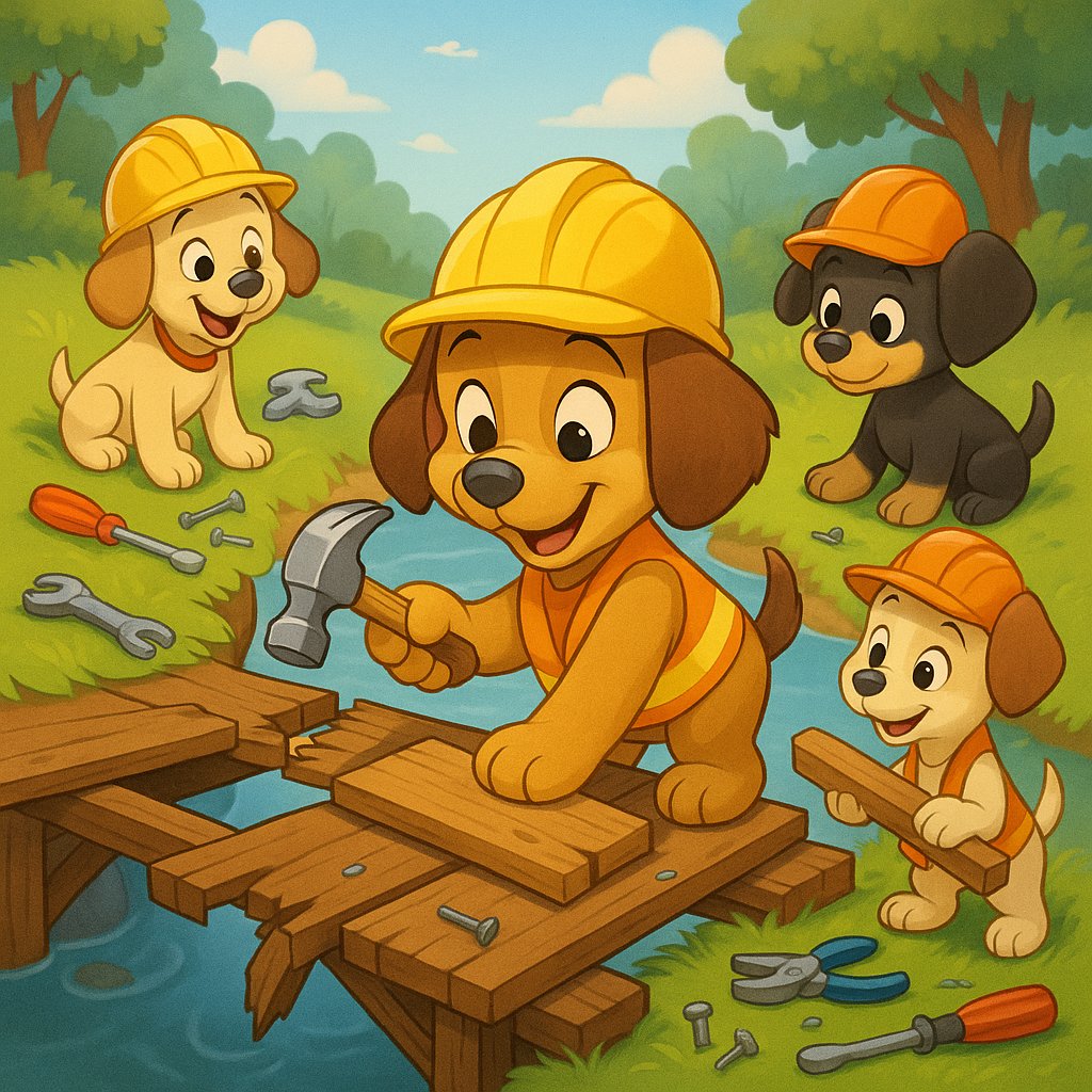 Bridge Builders: Puppy Construction Crew