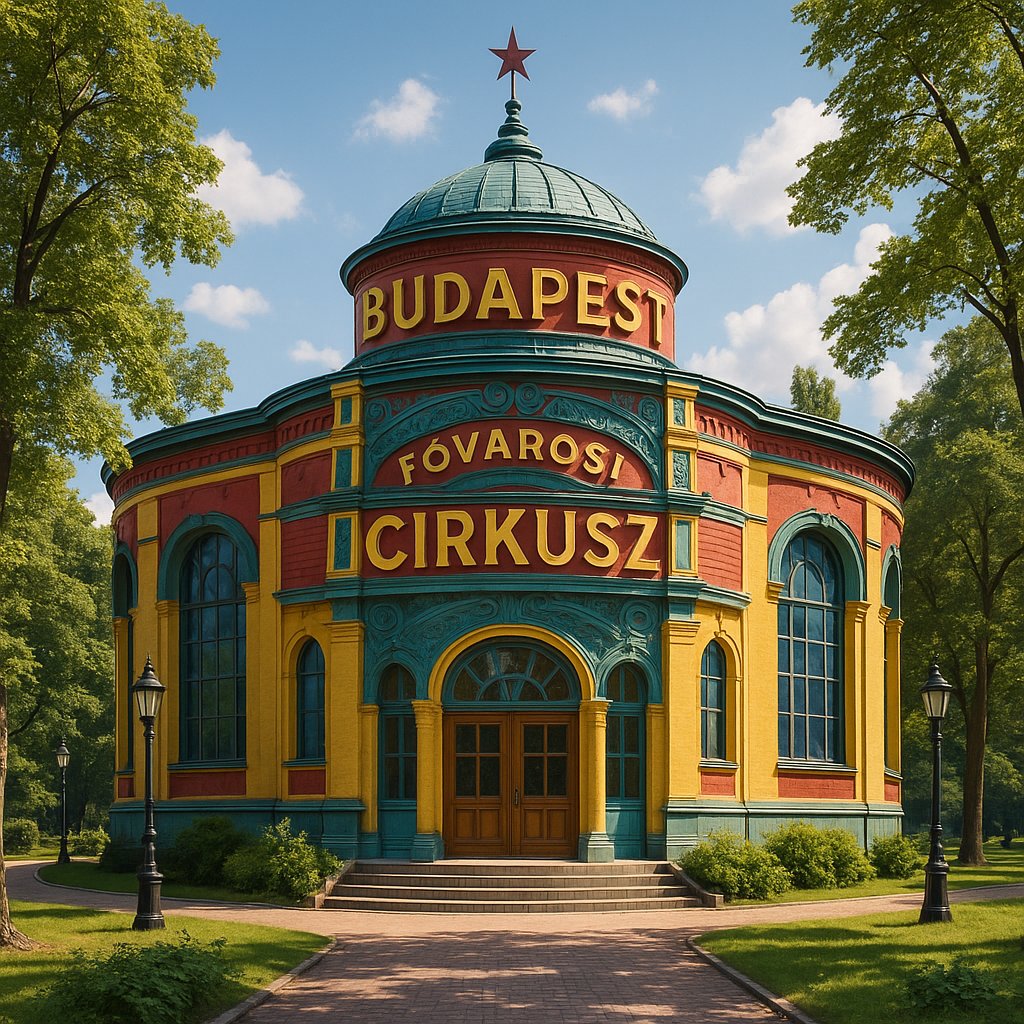 Budapest Capital Circus — Colorful Cinematic Facade