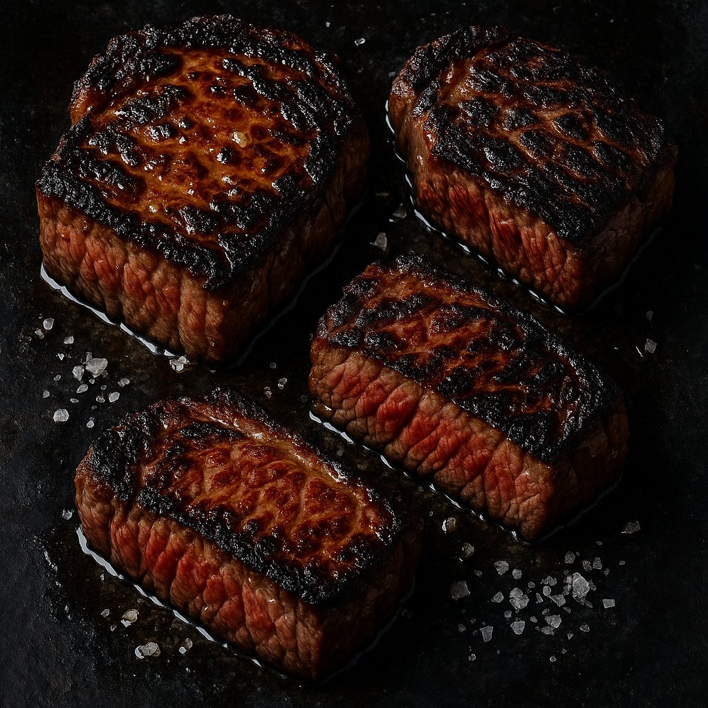 Charred Wagyu Medley — Butter-Glazed Steaks