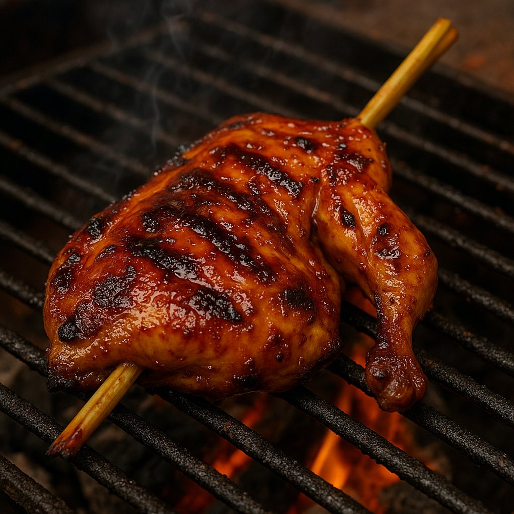 Chicken Inasal on the Grill