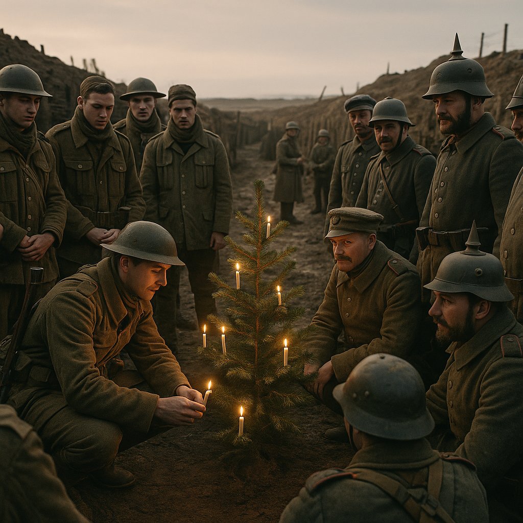Christmas Eve Truce, 1914 — Trenches at Dusk