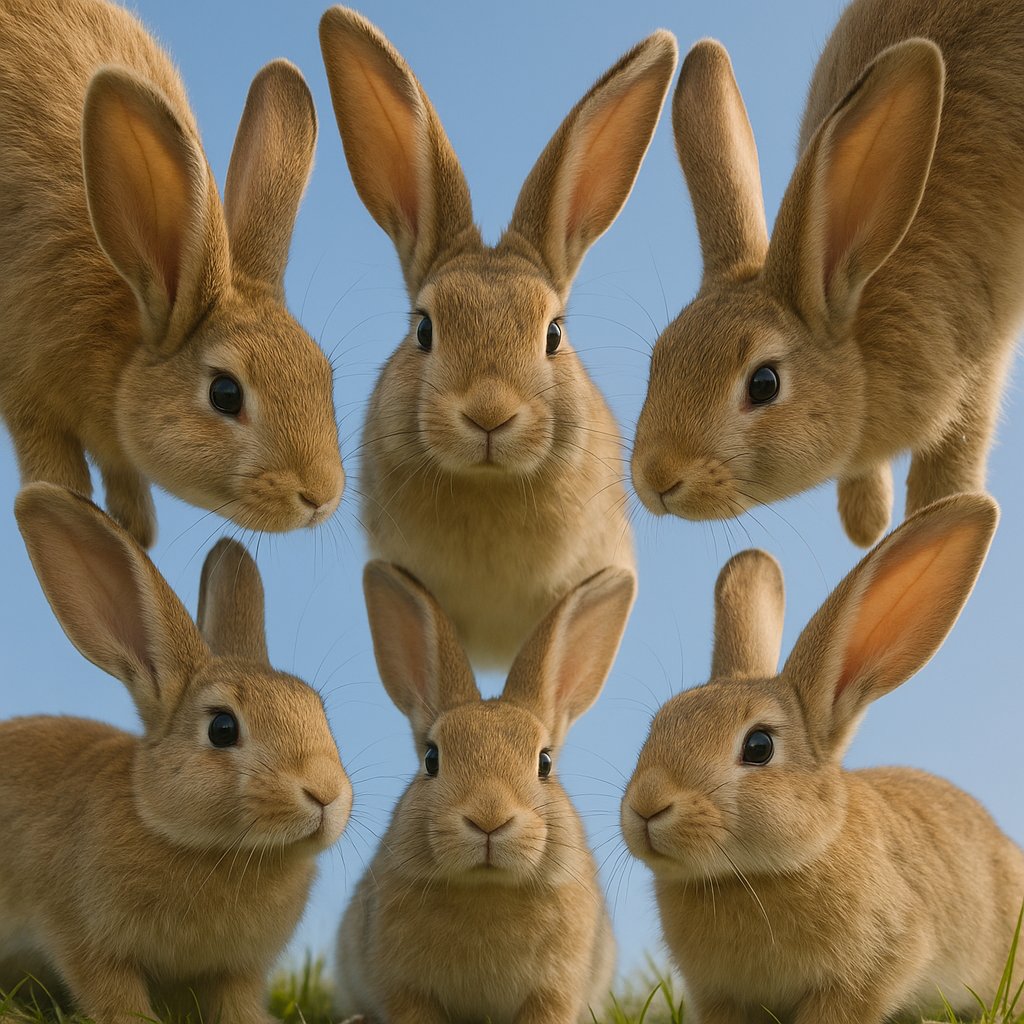 Circle of Curious Rabbits