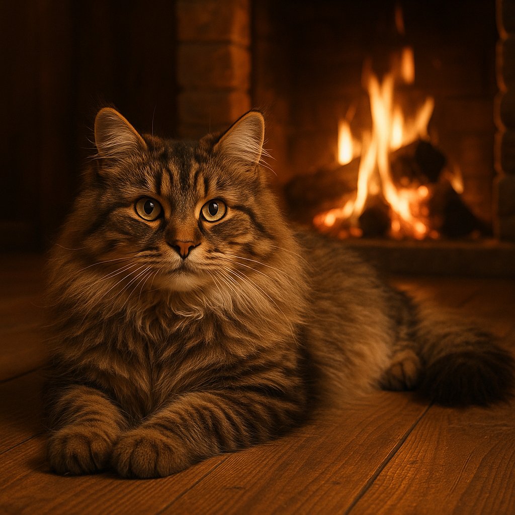 Cozy Fireside Siberian