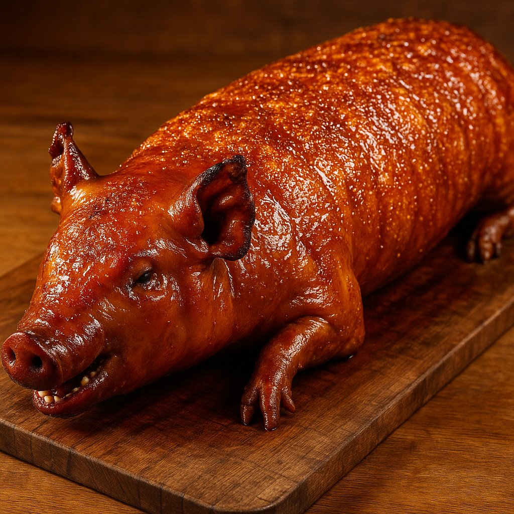 Crispy Lechon: Whole Roasted Pig with Golden Crackling