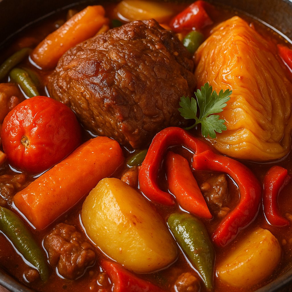 Dimlama: Slow‑Cooked Meat and Vegetable Stew