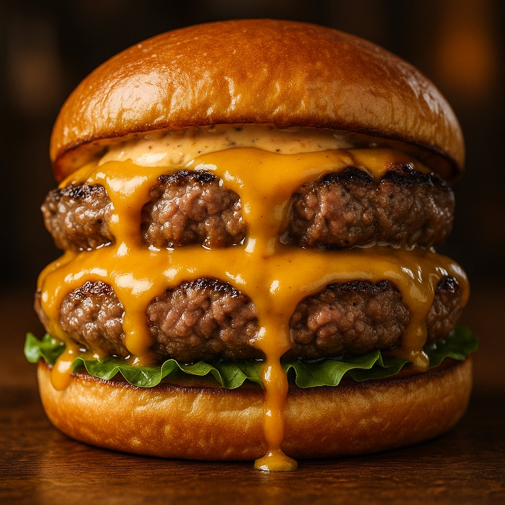 Double Wagyu Melt — Juicy Gourmet Burger
