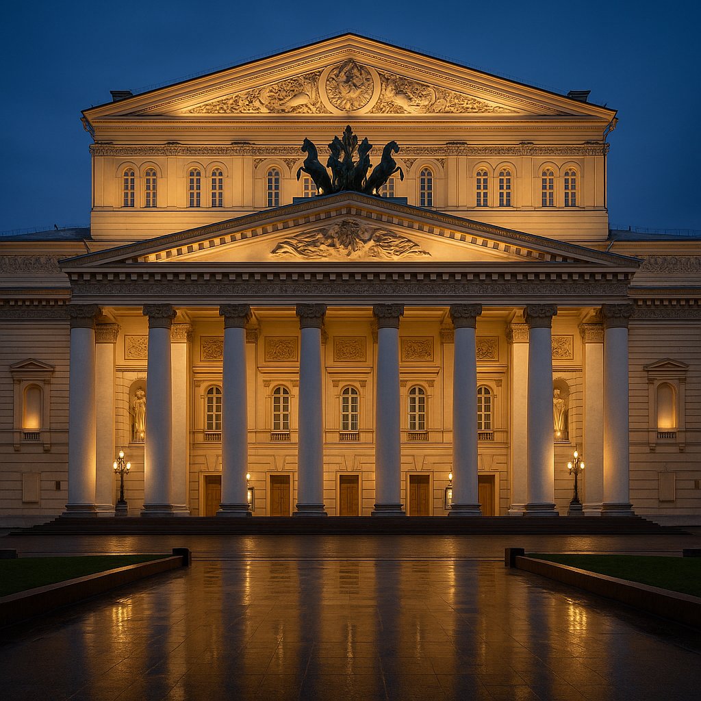 Evening Glow at the Bolshoi Theatre