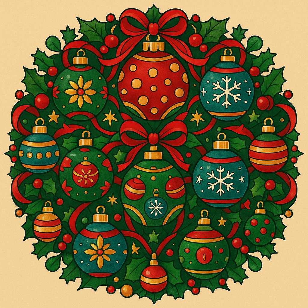 Festive Ornament Mandala