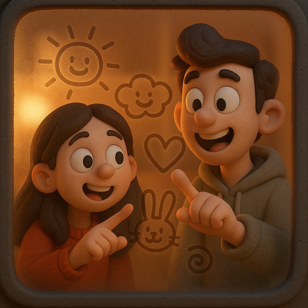 Foggy Window Doodles — Cartoon Fun