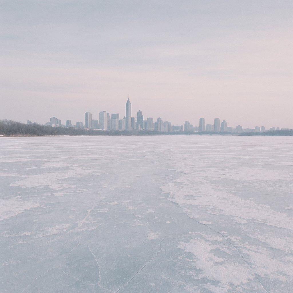 Frozen Expanse — Songhua River in Winter