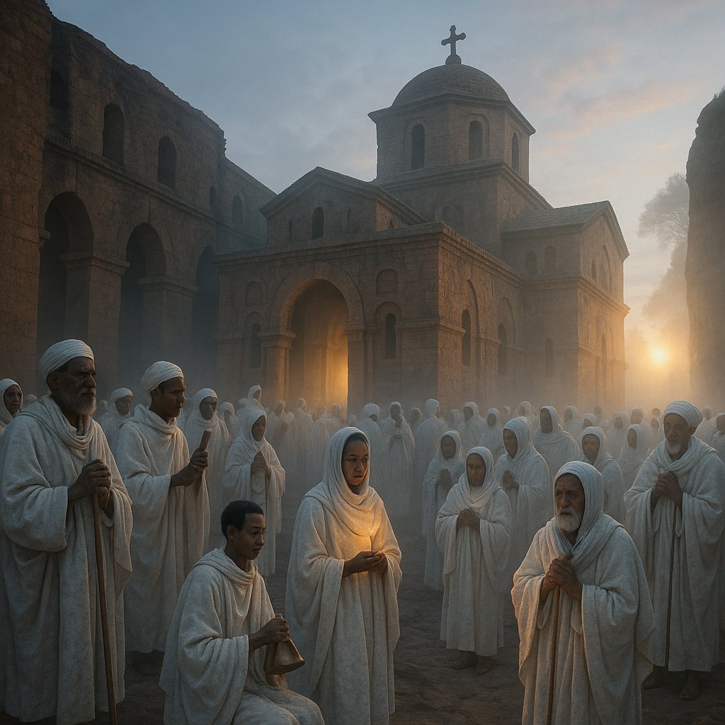 Ganna Dawn: Pilgrims at the Ancient Church