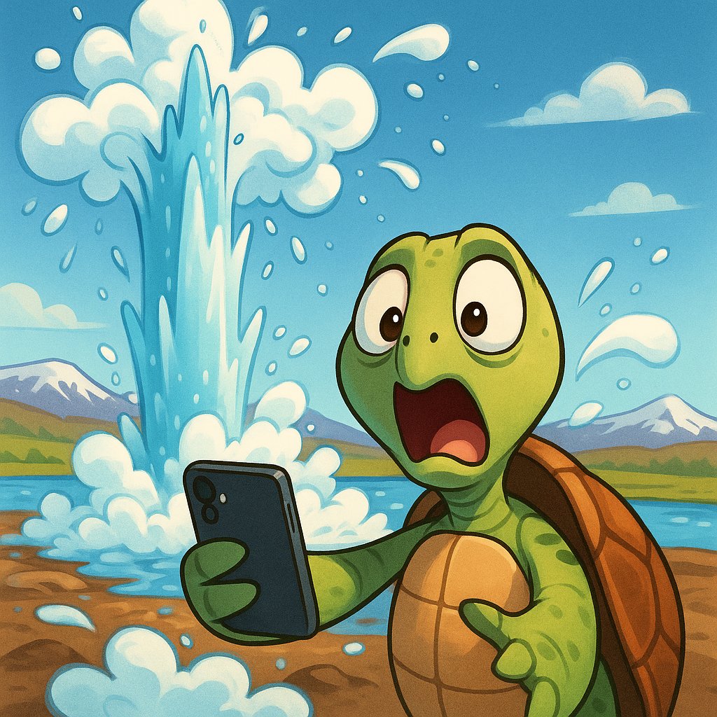 Geyser Selfie Surprise