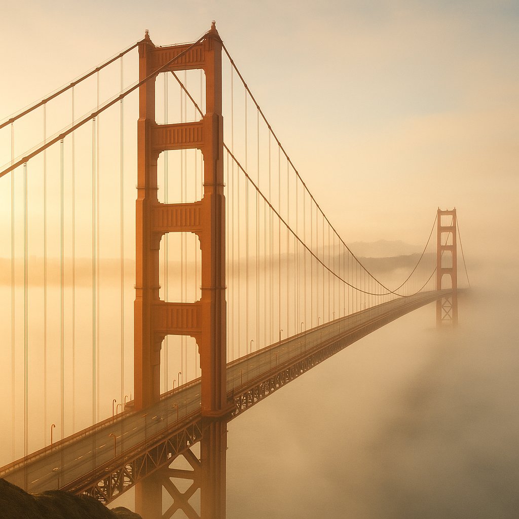 Golden Gate in Morning Veil