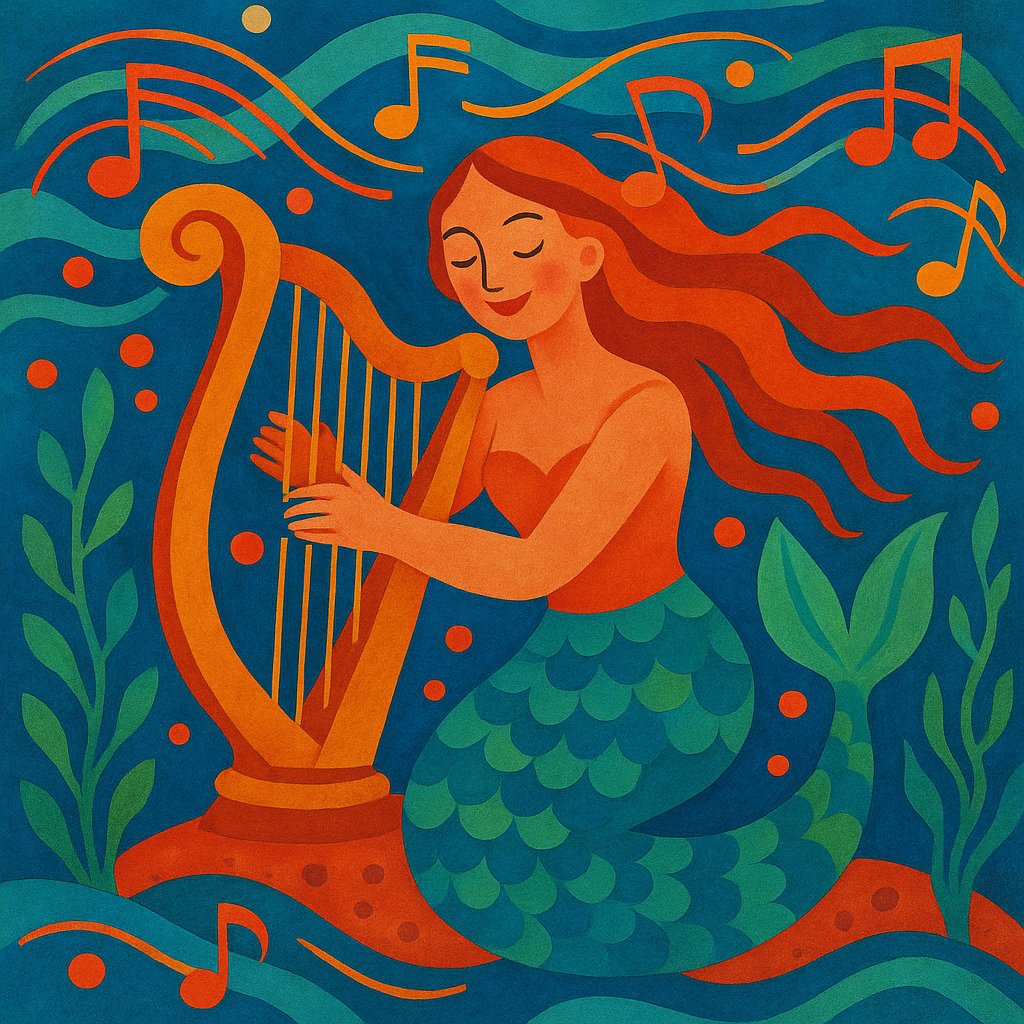 Harp of the Sea: A Joyful Mermaid Melody