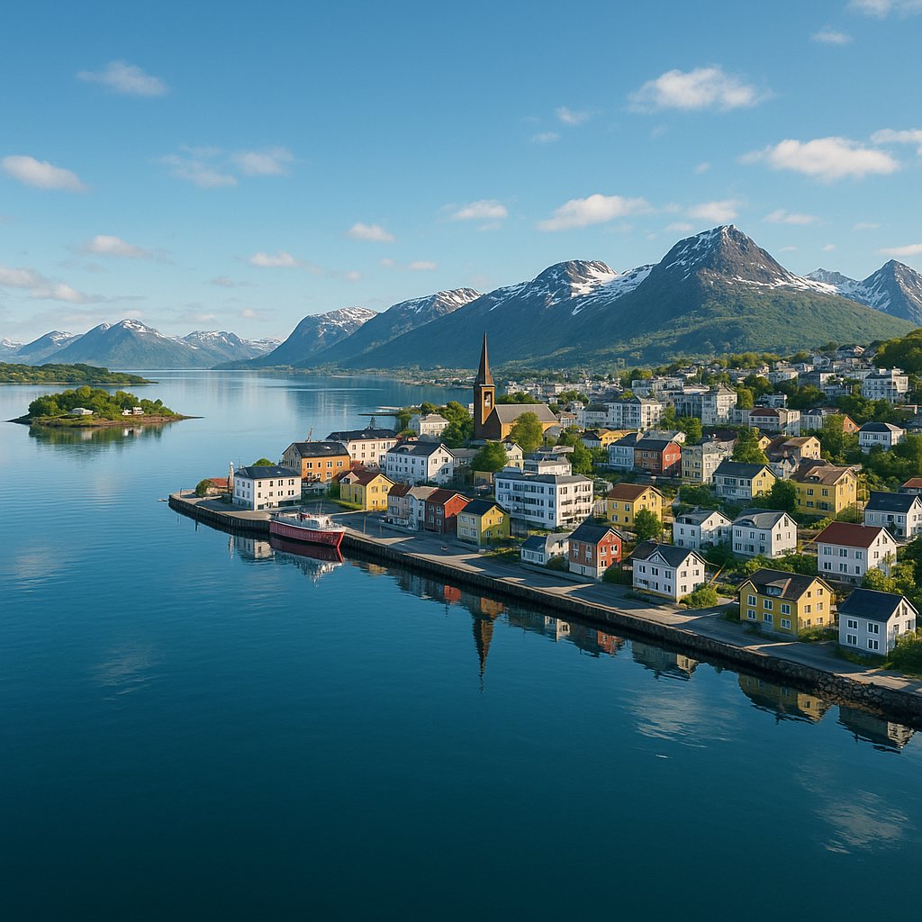Harstad Waterfront at Dawn