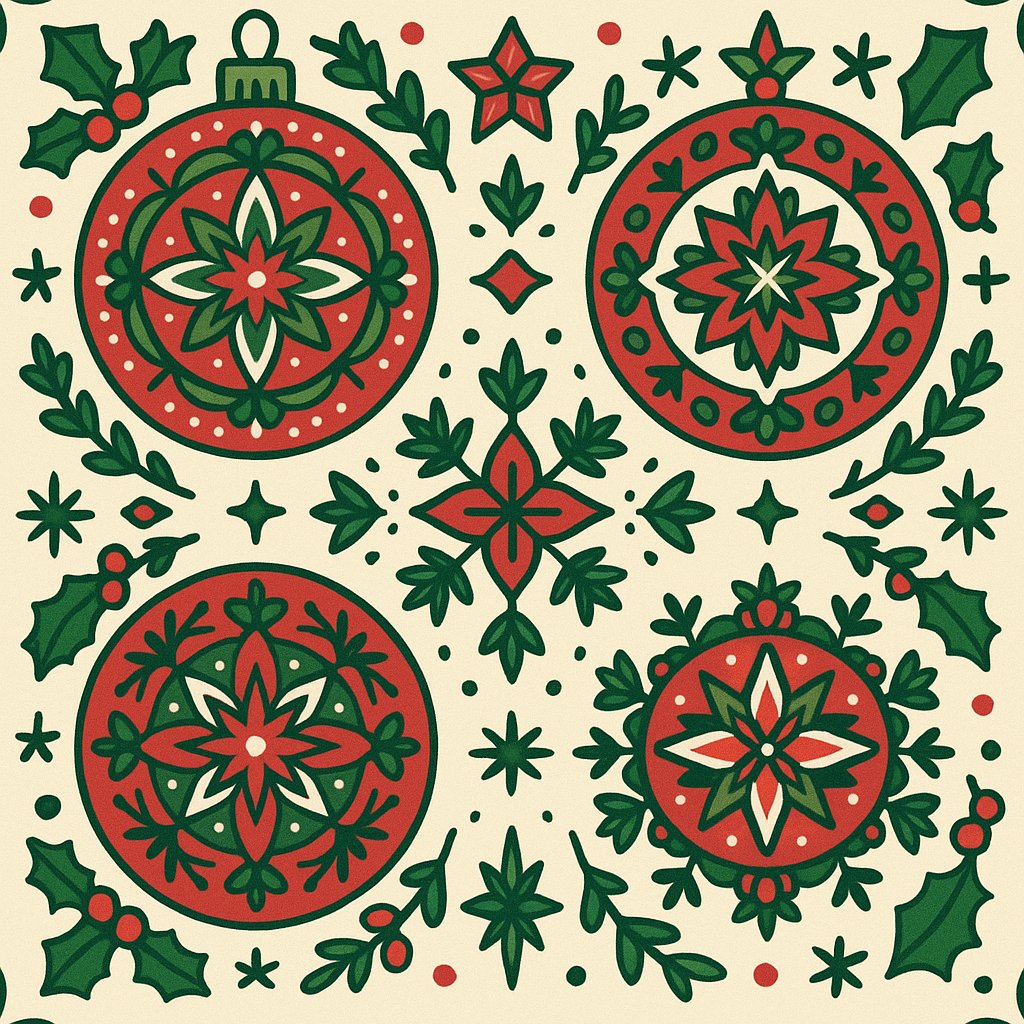 Holiday Mandala Ornaments — Festive Symmetry