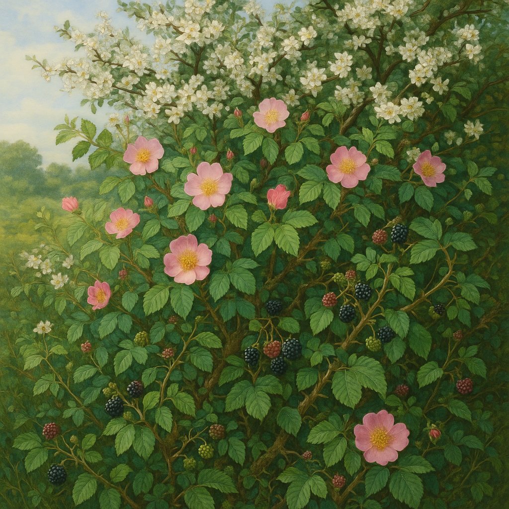 Irish Hedgerow in Bloom