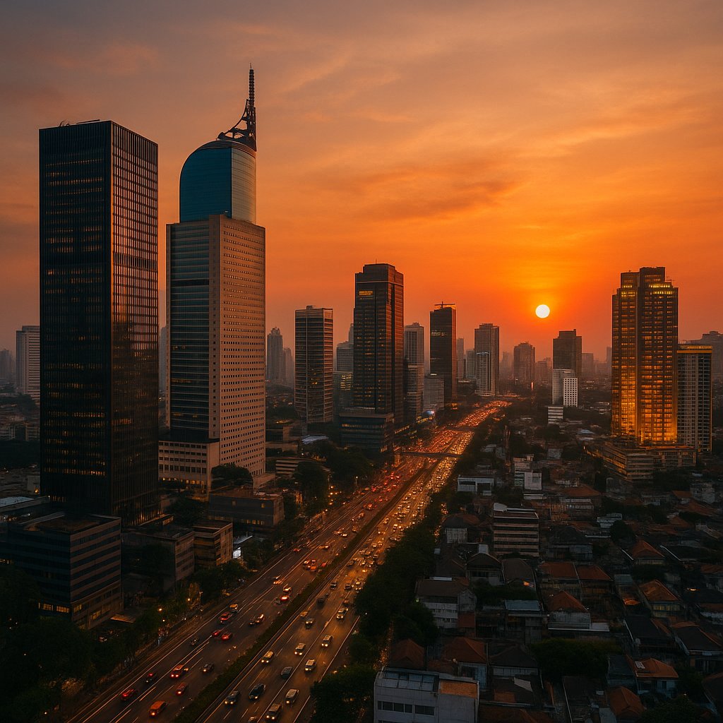 Jakarta Sunset Artery