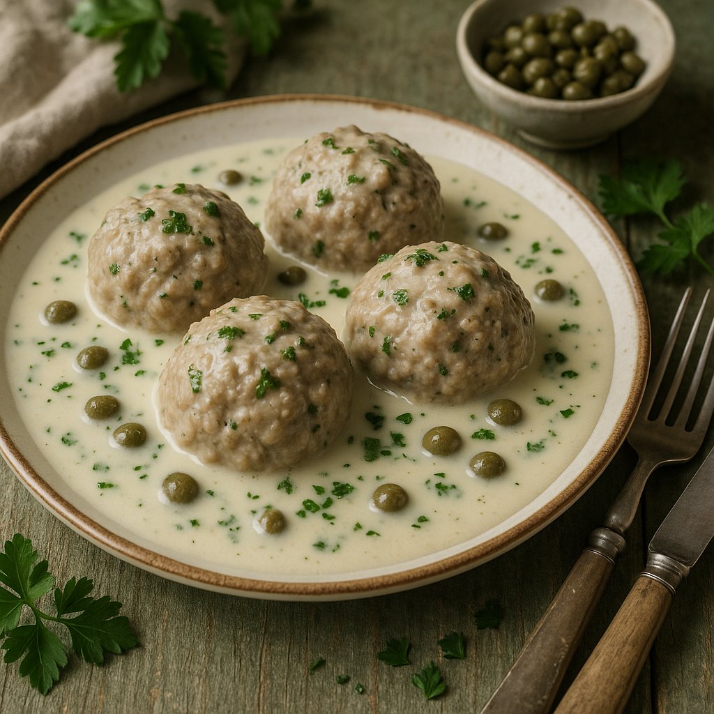 Königsberger Klopse — Meatballs in Creamy Caper Sauce