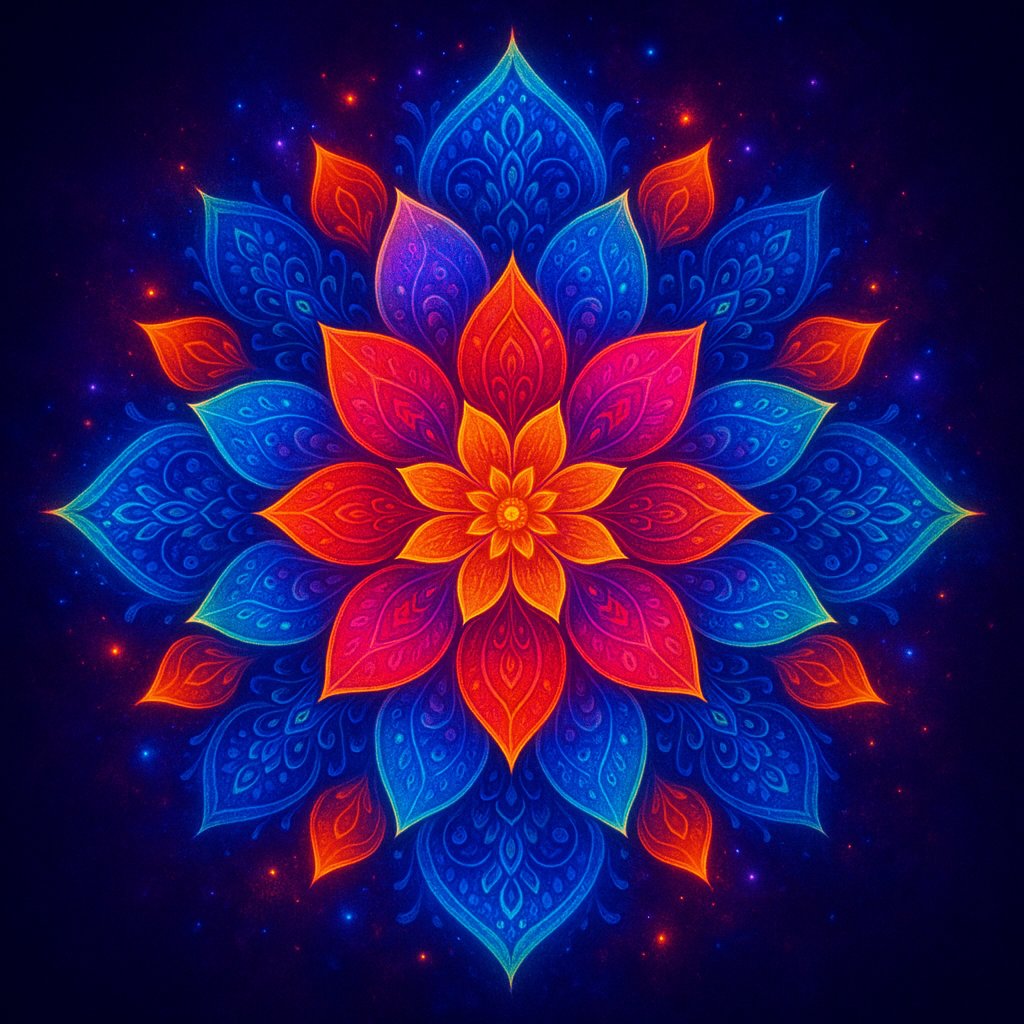 Luminous Flower Mandala
