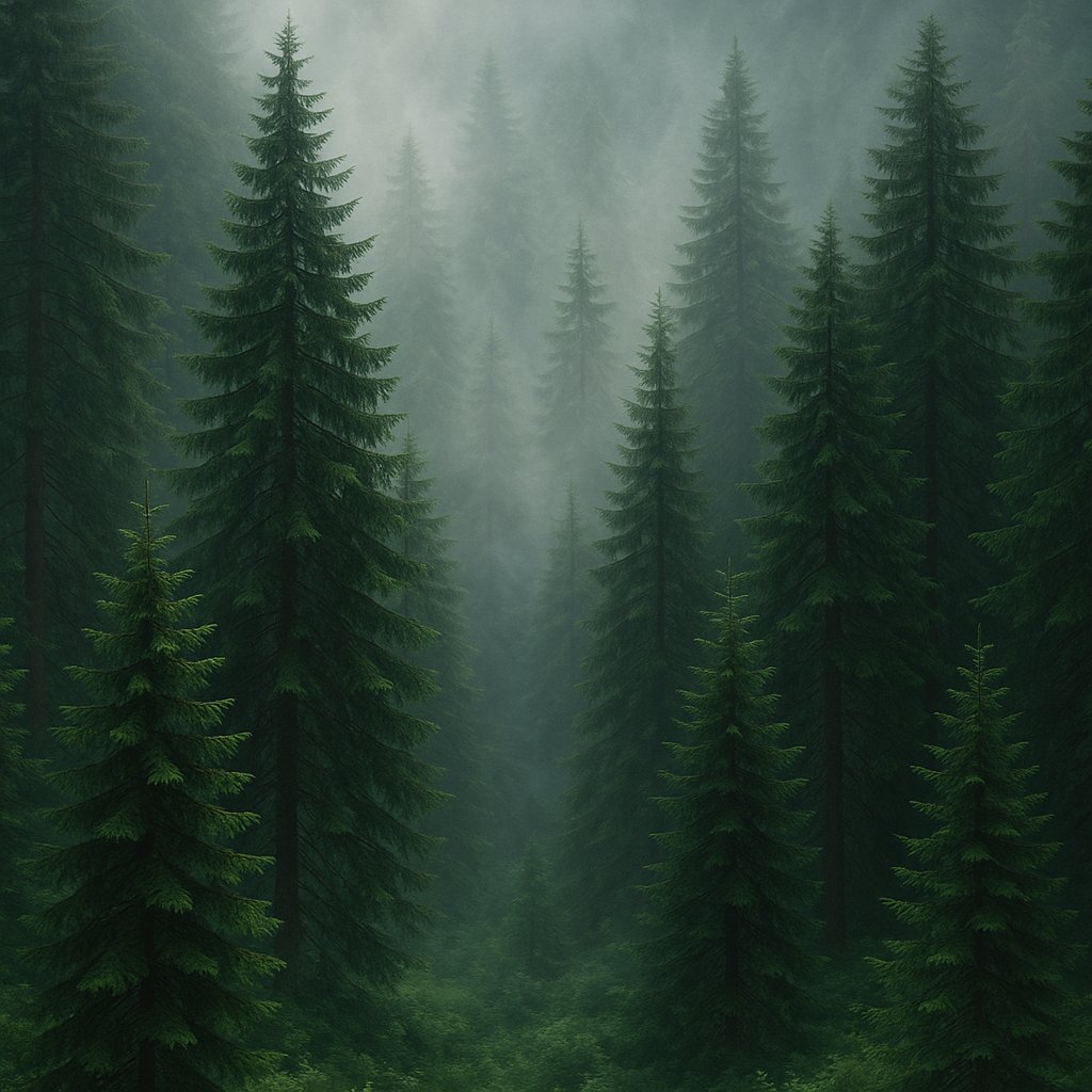 Misty Alpine Grove