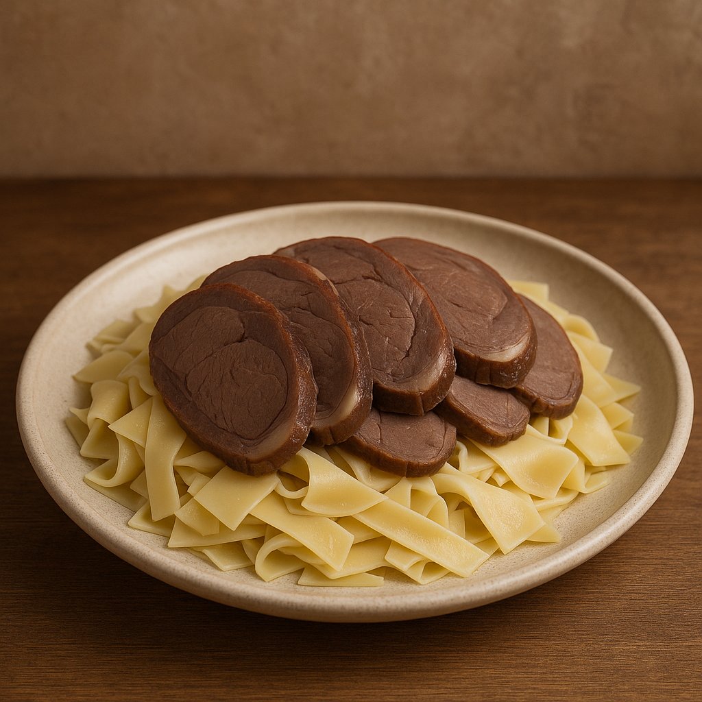 Naryn: Sliced Horse Meat over Hand-Cut Noodles