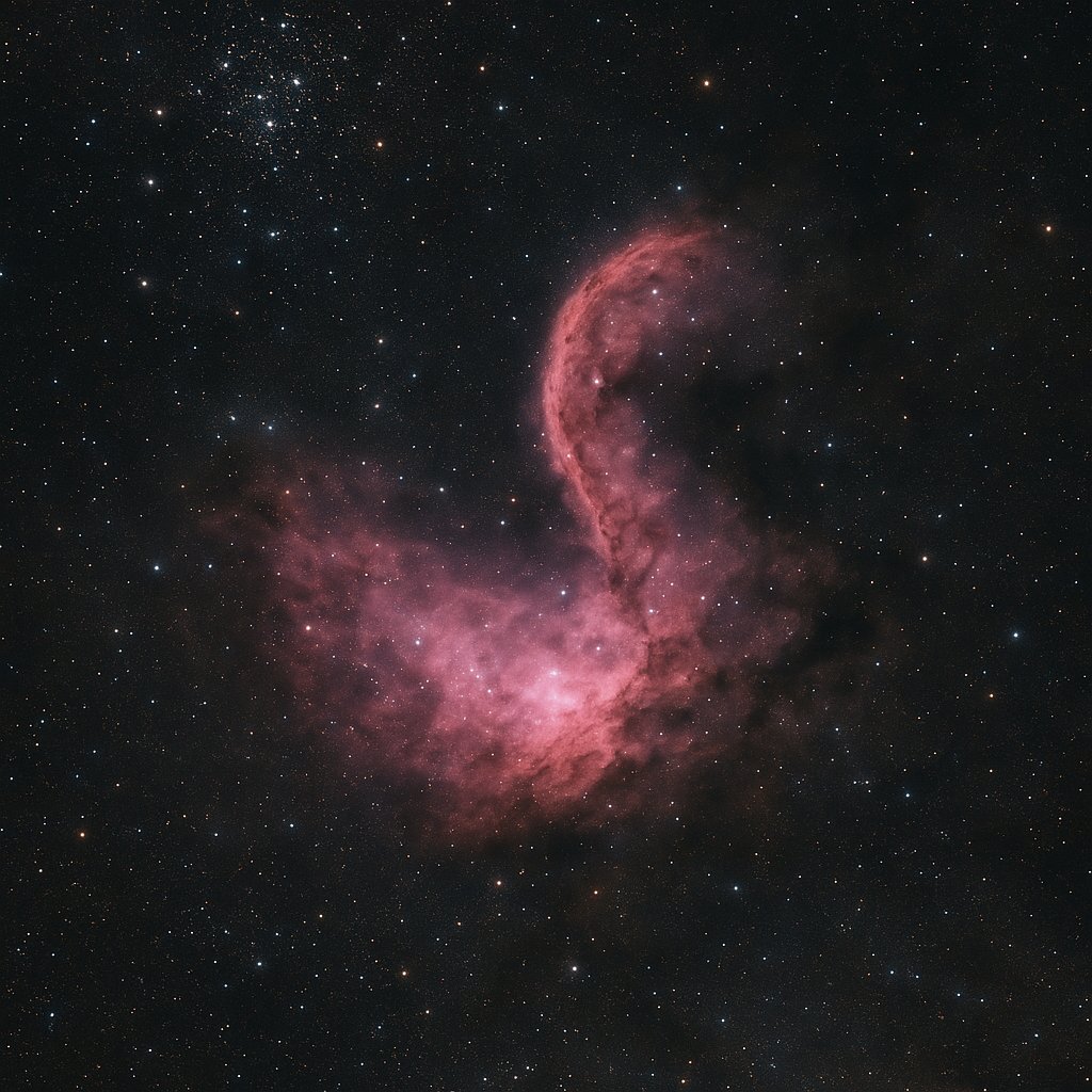 Omega (Swan) Nebula — Luminous H‑alpha Emission and Dense Starfield