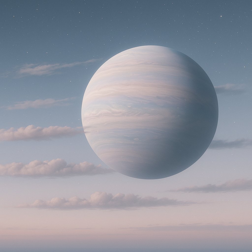 Pastel Gas Giant at Twilight