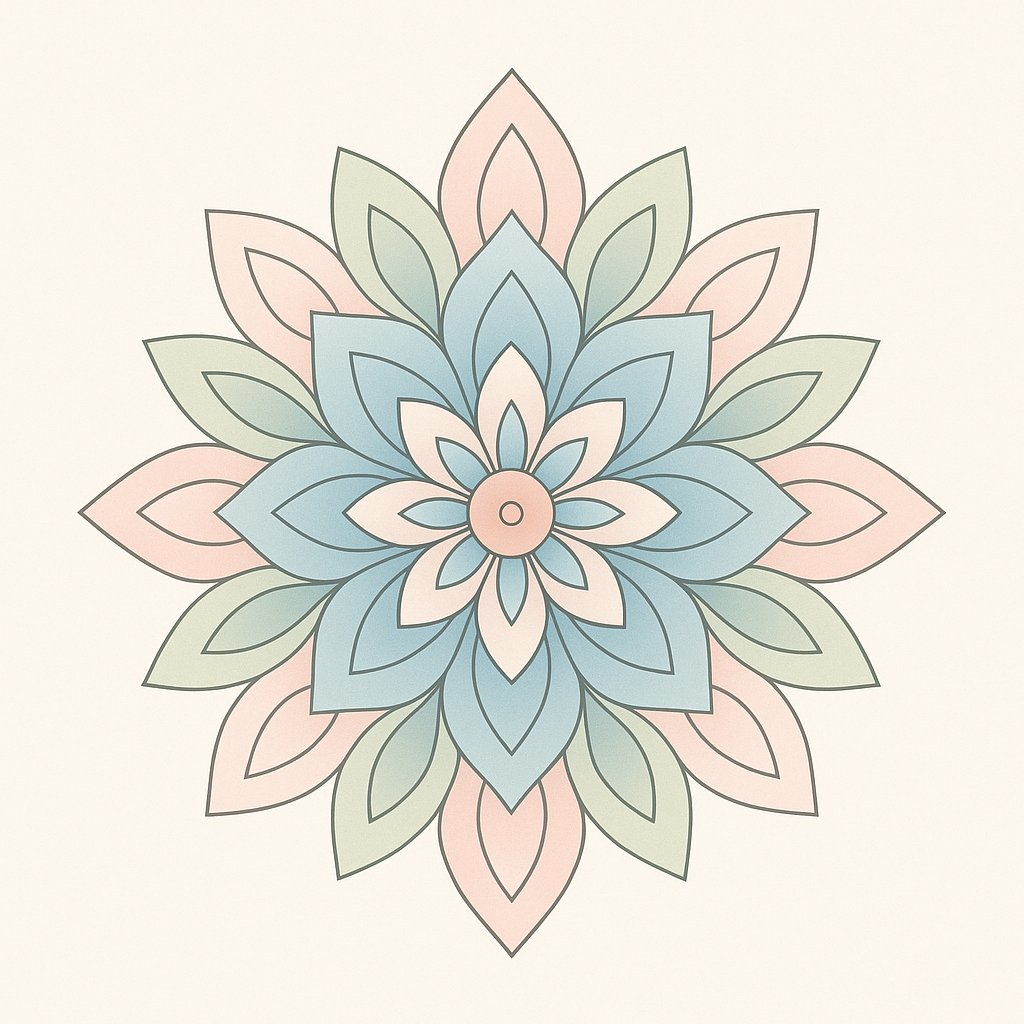 Pastel Minimalist Mandala