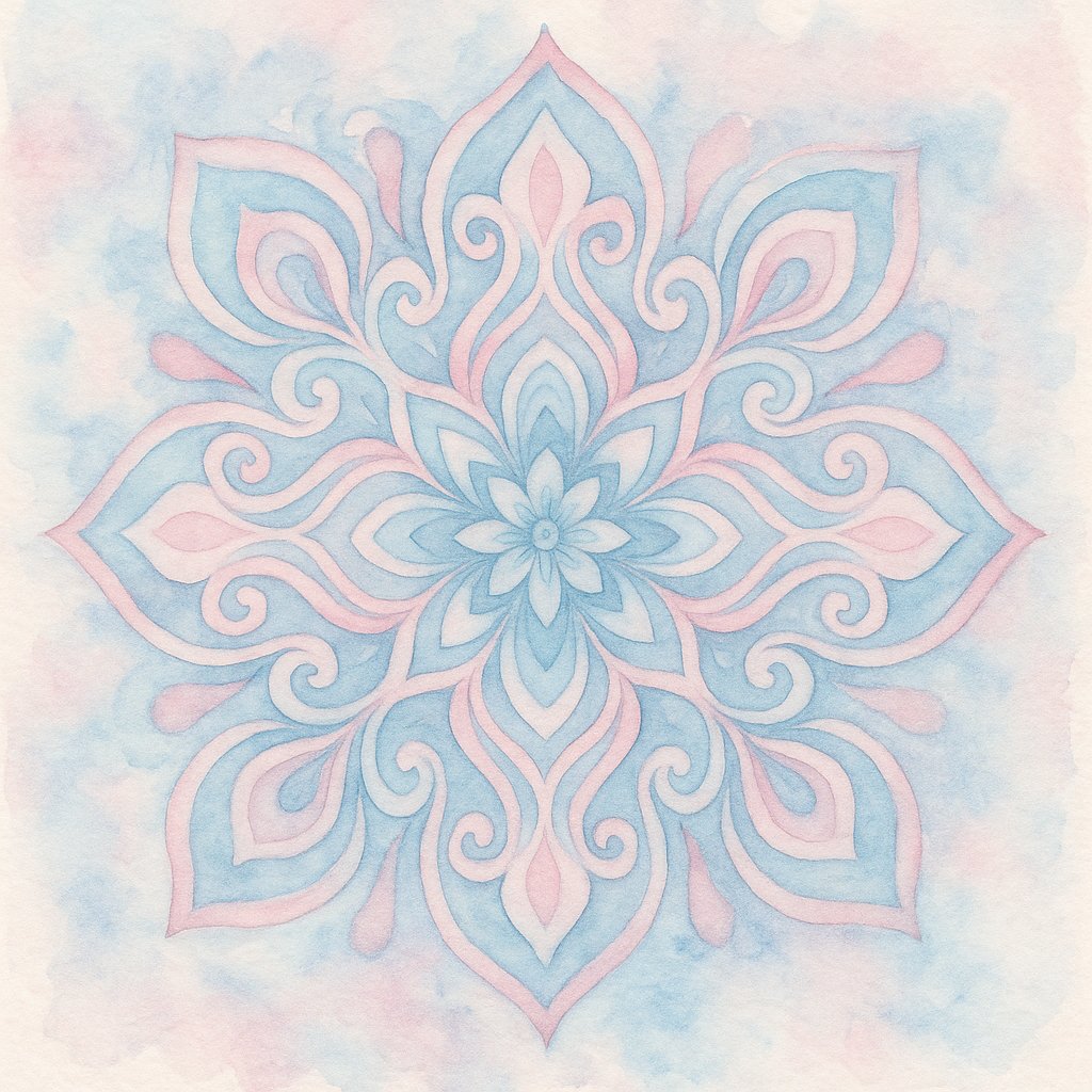 Pastel Watercolor Mandala