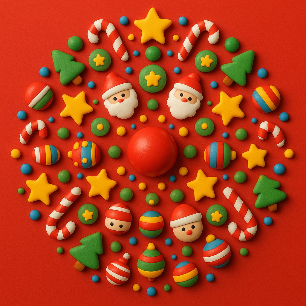 Playful Holiday Mandala