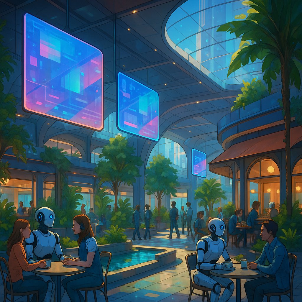 Plaza of Tomorrow: A Harmonious Urban Atrium